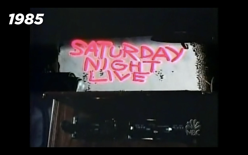 Illustration for article titled 40 years of inspired graphic design in SNL’s title sequence